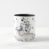 Vögel am Strand Tasse (Zentrum)