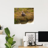 Vogel am Wasserposter Poster (Heimbüro)