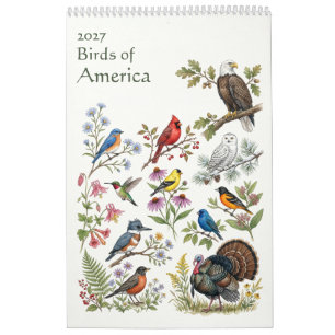 Vögel Amerikas - Einzelseite 2027 Kalender