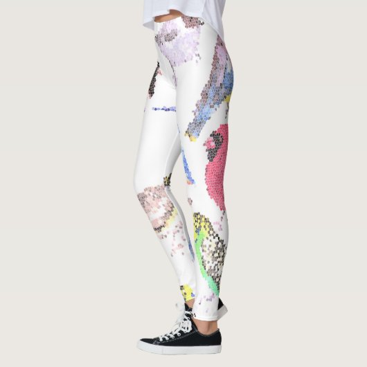 Vögel Amerikas - Heimtiere und Mosaike von Wildvög Leggings (Links)