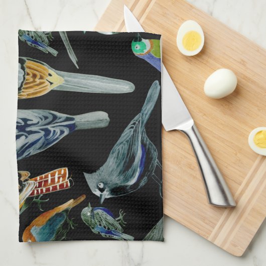 Vögel Amerikas - Heimtiere und Wildvögel Geschirrtuch (Viertel Falte)