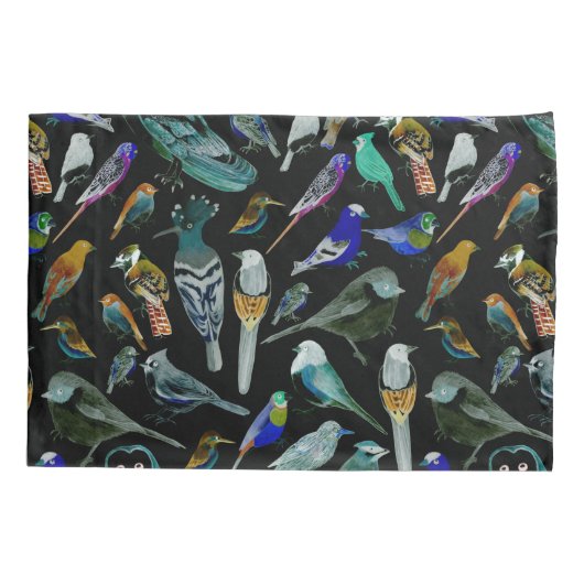 Vögel Amerikas - Heimtiere und Wildvögel Kissenbezug (Rückseite)