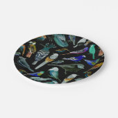 Vögel Amerikas - Heimtiere und Wildvögel Pappteller (Schrägansicht)