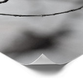 Vogel an einer Zweigstelle Poster (Ecke)