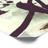 Vogel an einer Zweigstelle Poster (Ecke)