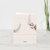 Vogel Aquarell gefaltete Dankeskarten Dankeskarte (Rückseite)