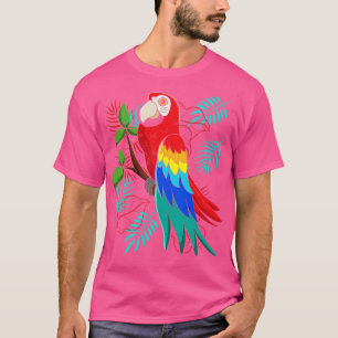 Vogel Ara Tropischer Vogelbeobachter Papagei T-Shirt