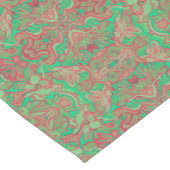 Vögel Arabeske Bohemisches Muster Türkisch Rosa Kurzer Tischläufer (Ecke)