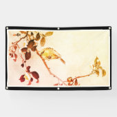 VÖGEL AUF BAUMASCHINE JAPANISCHE DRUCKBanner Banner (Horizontal)