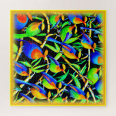 Vögel auf Baummalerei. Jetzt kaufen Puzzle (Horizontal)