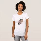 Vogel auf blühendem Baumzweig T-Shirt (Vorne ganz)