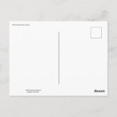 Vögel auf dem Dach Postkarte (Rückseite)