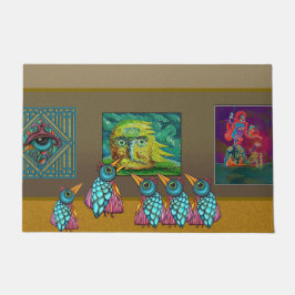 Vögel auf der Galerie Fußmatte