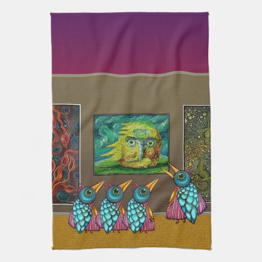 Vögel auf der Galerie Geschirrtuch (Vertikal)