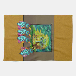 Vögel auf der Galerie Geschirrtuch