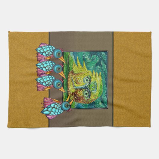 Vögel auf der Galerie Geschirrtuch (Horizontal)