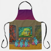 Vögel auf der Galerie Schürze (Vorderseite)