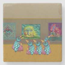 Vögel auf der Galerie