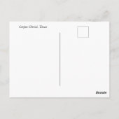 Vogel auf der Landungsbrücke - Corpus Christi, Tex Postkarte (Rückseite)