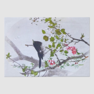 Vogel auf der Zweigstelle Cherry Blossom, Watanabe Seidenpapier