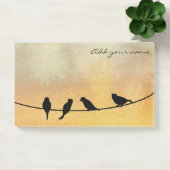 Vögel auf Draht Post-it Klebezettel (Büro)