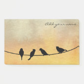 Vögel auf Draht Post-it Klebezettel (Vorderseite)