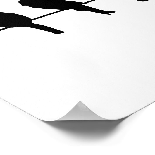 Vögel auf Draht - wagen, anders zu sein Poster (Ecke)