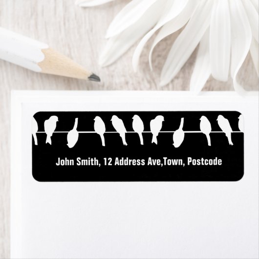 Vögel auf Draht - wagen, anders zu sein (schwarz) (Insitu)