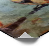 Vögel auf Drahtzeichnen Poster (Ecke)