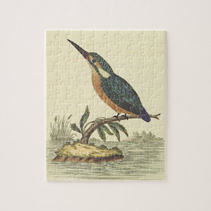 Vogel auf einem Ast, Retro-Puzzle Puzzle