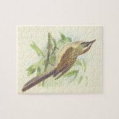 Vogel auf einem Ast sitzend Puzzle (Horizontal)