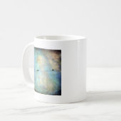 Vögel auf einem Draht, digitale Kunst Kaffeetasse (Vorderseite Links)