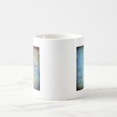 Vögel auf einem Draht, digitale Kunst Kaffeetasse (Mittel)