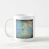 Vögel auf einem Draht, digitale Kunst Kaffeetasse (Links)
