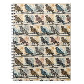 Vögel auf einem Draht Notizblock (Vorderseite)