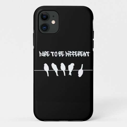 Vögel auf einem Draht - trauen Sie sich, Case-Mate iPhone Hülle (Rückseite)