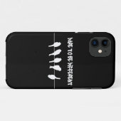 Vögel auf einem Draht - trauen Sie sich, Case-Mate iPhone Hülle (Rückseite (Horizontal))
