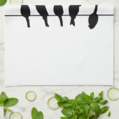 Vögel auf einem Draht - trauen Sie sich, Handtuch (Gefaltet)