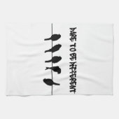 Vögel auf einem Draht - trauen Sie sich, Handtuch (Horizontal)