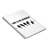 Vögel auf einem Draht - trauen Sie sich, Notizblock (Rechte Seite)