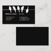 Vögel auf einem Draht - trauen Sie sich, Visitenkarte (Vorne/Hinten)