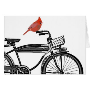 Vogel auf einem Fahrrad