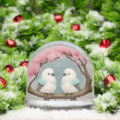 Vögel auf einem Kirschblossom-Zweig Schneekugeln (Weihnachten)