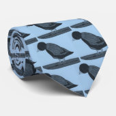 Vogel auf einem Surfbrett Krawatte (Gerollt)