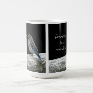 Vogel auf einem Zaun Becher Kaffeetasse