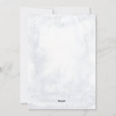 Vogel auf einem Zweig Poinsettia Frohe Weihnachten (Rückseite)