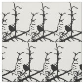 Vogel auf einem Zweiggewebe Stoff (Muster)
