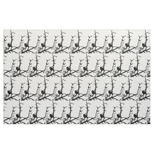 Vogel auf einem Zweiggewebe Stoff (Fat Quarter (45,7 x 55,9 cm))