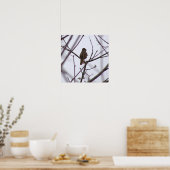Vogel auf einem Zweigplakat Poster (Küche)