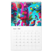 Vögel auf einem Zweigstellkalender Kalender (Mär 2026)